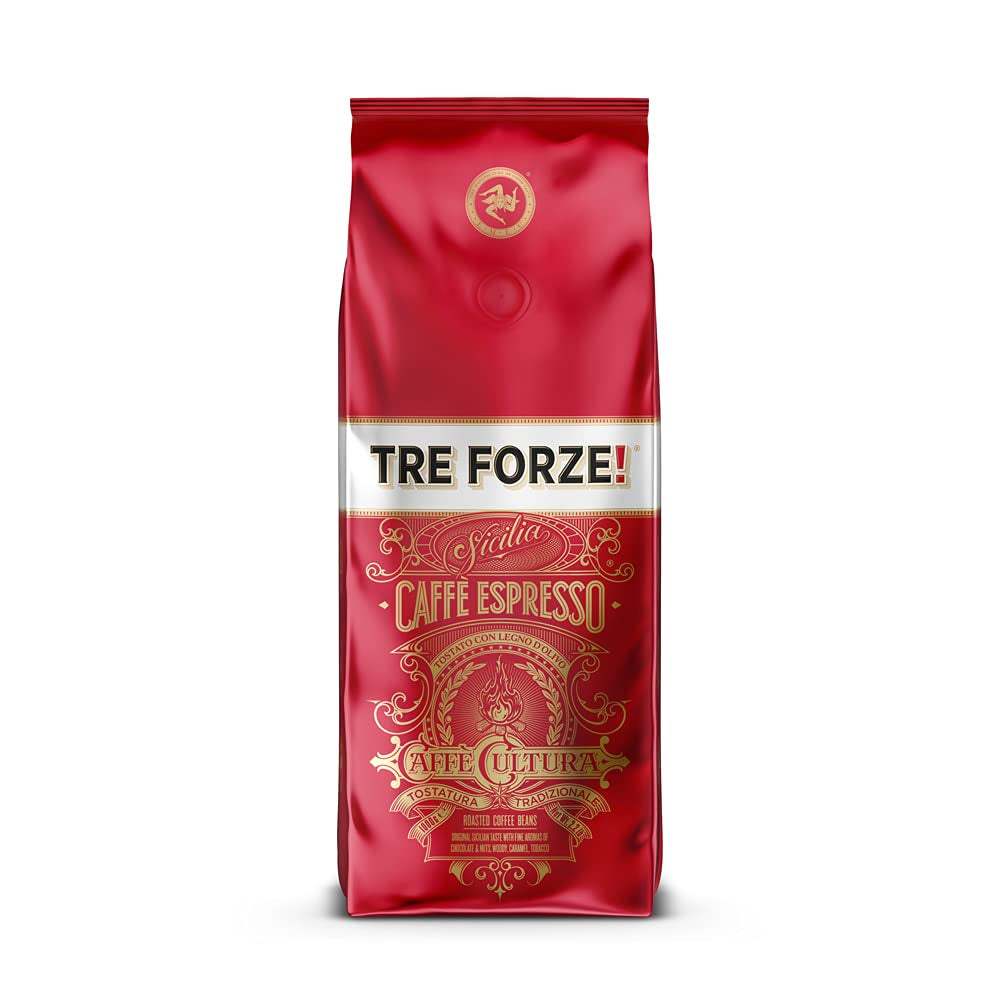 Espresso Caffè - 1kg Espressobohnen Traditionelle Röstung über Olivenholzfeuer In Handarbeit - Premium Kaffeebohnen für Vollautomat und Siebträger