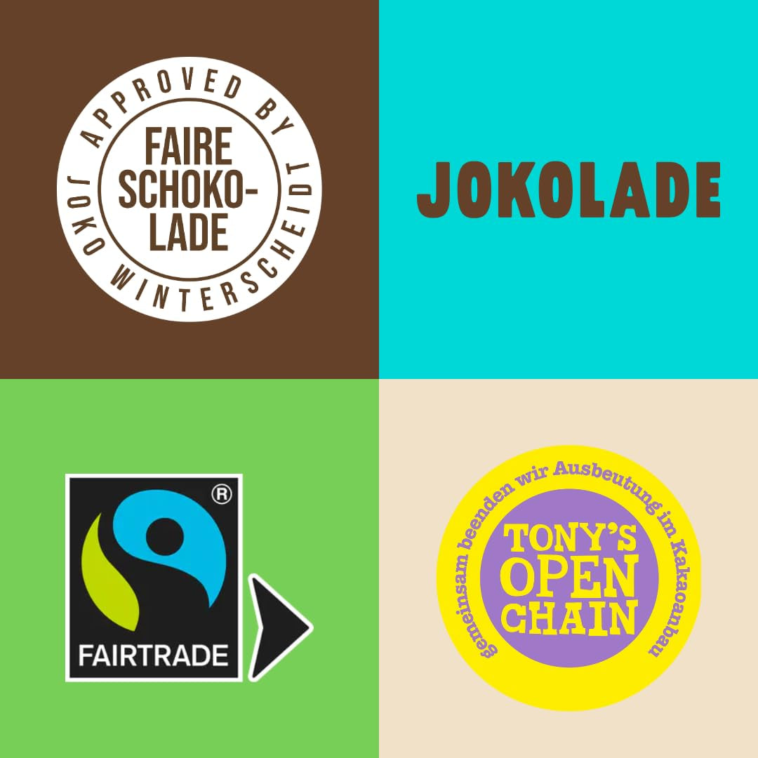 JOKOLADE PRALLINE Vorteilspack 12 x 80g | Großzügige Füllung mit Haselnuss-Nougat-Creme und Chips | Faire Schokolade von Joko Winterscheidt