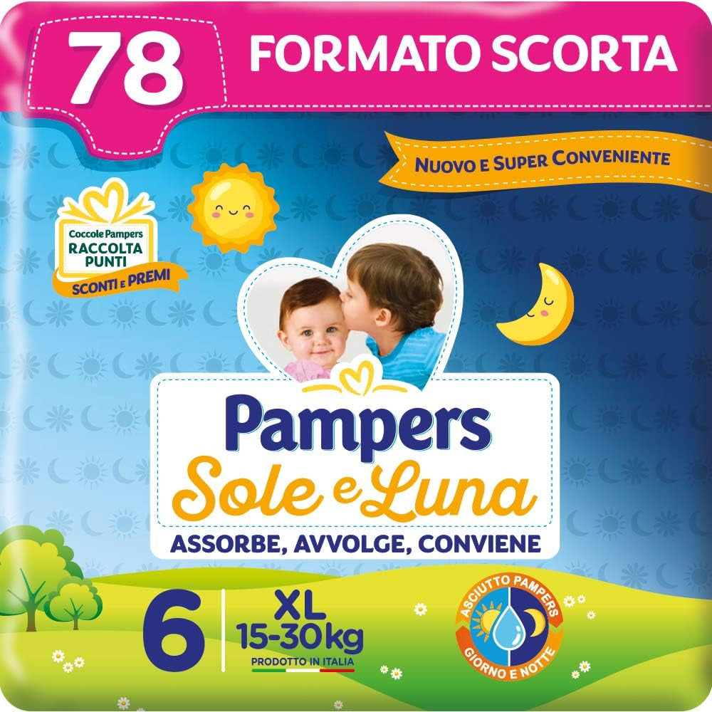 Pampers Sun and Moon Windeln, Unisex, Junior, Größe 5 (11–25 kg), 120 Windeln