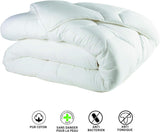 Blanrève Cthalvd011420 Bettbezug Hollofil Allerban warme Baumwolle weiß 140 x 200 cm Bettdecken und Steppdecken Naty Shop