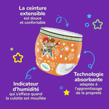 Huggies Pull-Up-Trainer-Tageswindeln für Jungen – 2–4 Jahre, Größe 6–7 Pull-Up-Windeln (40 Hosen) – Toiletten-Trainingshosen für einfaches Toilettentraining – Lernen Sie vom Nassen zum Trockenen