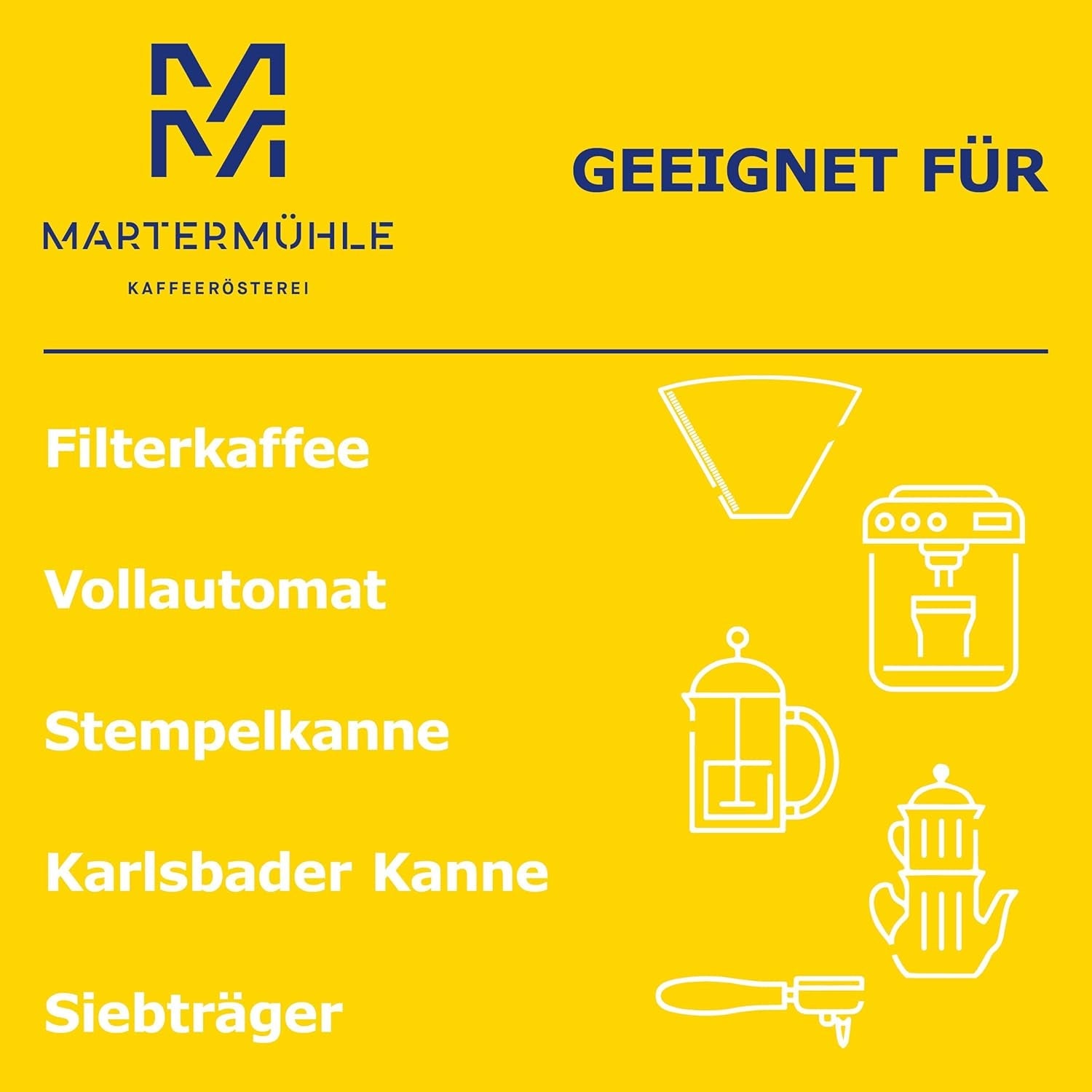 Martermühle Aßlinger Mischung Kaffeebohnen 1kg I Arabica I Geschmacksrichtungen: Haselnuss, Leichte Würze, Schokolade I Ganze Kaffee-Bohnen schonend geröstet, säurearm
