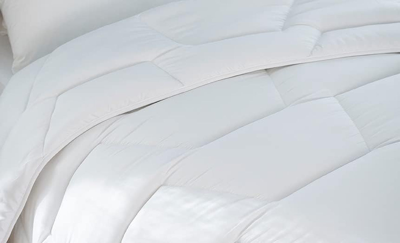 Abeil 15000000529 Decke, Bezug aus Bio-Baumwolle – Füllung 100 % Polyester Cyclafill, weiß, 200 x 200 cm Bettdecken und Steppdecken Naty Shop