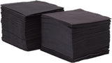 Saten Ser22104961 Coktail-Serviette, 20 x 20, 2-lagig, 1/4-Faltung, 100 Servietten, Punta-Punta, Schwarz