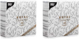 Papstar, 50 Servietten „ROYAL Collection“ 1/4-Falz 40 cm x 40 cm grau „Damascato“, #85005