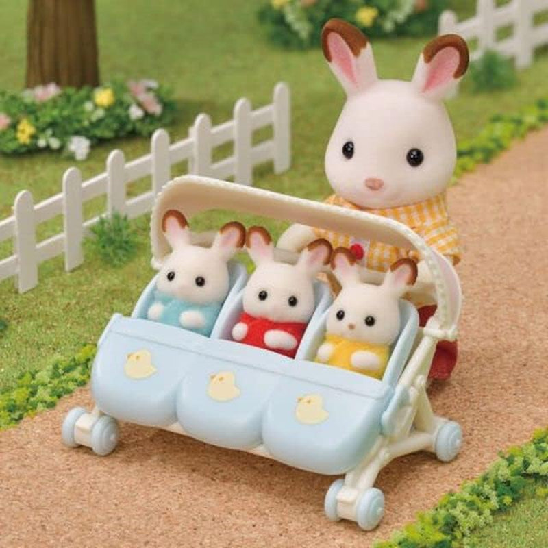 Sylvanian Families L5533 Triplets Kinderwagen – Puppenhaus-Spielset Naty Shop Dolls