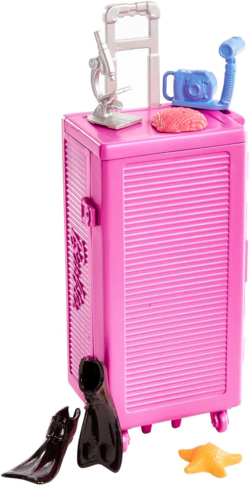 Barbie You Can Be Anything-Serie, Meeresbiologin, 1x Puppe mit blonden Haaren, Badeanzug, Delfin, Zubehör, Kindergeschenk, Spielzeug ab 3 Jahren, HMH26