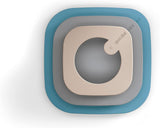 Guzzini – Kitchen Active Design, STORE&MORE Set mit 3 luftdichten Boxen für Kühl-/Gefrierschrank/Mikrowelle, hoch – 19,5 x 19,5 x H12,3 cm | 750/1550/2800 cc- 17070852 Frischhaltedosen Naty Shop