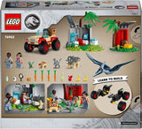 LEGO Jurassic World Rettungszentrum für Baby-Dinosaurier, Set mit kleinen Dinosaurierfiguren, darunter Triceratops, Ankylosaurus und Velociraptor, Baugeschenk für Jungen und Mädchen ab 4 Jahren 76963 Bausätze Besuchen Sie den LEGO-Store