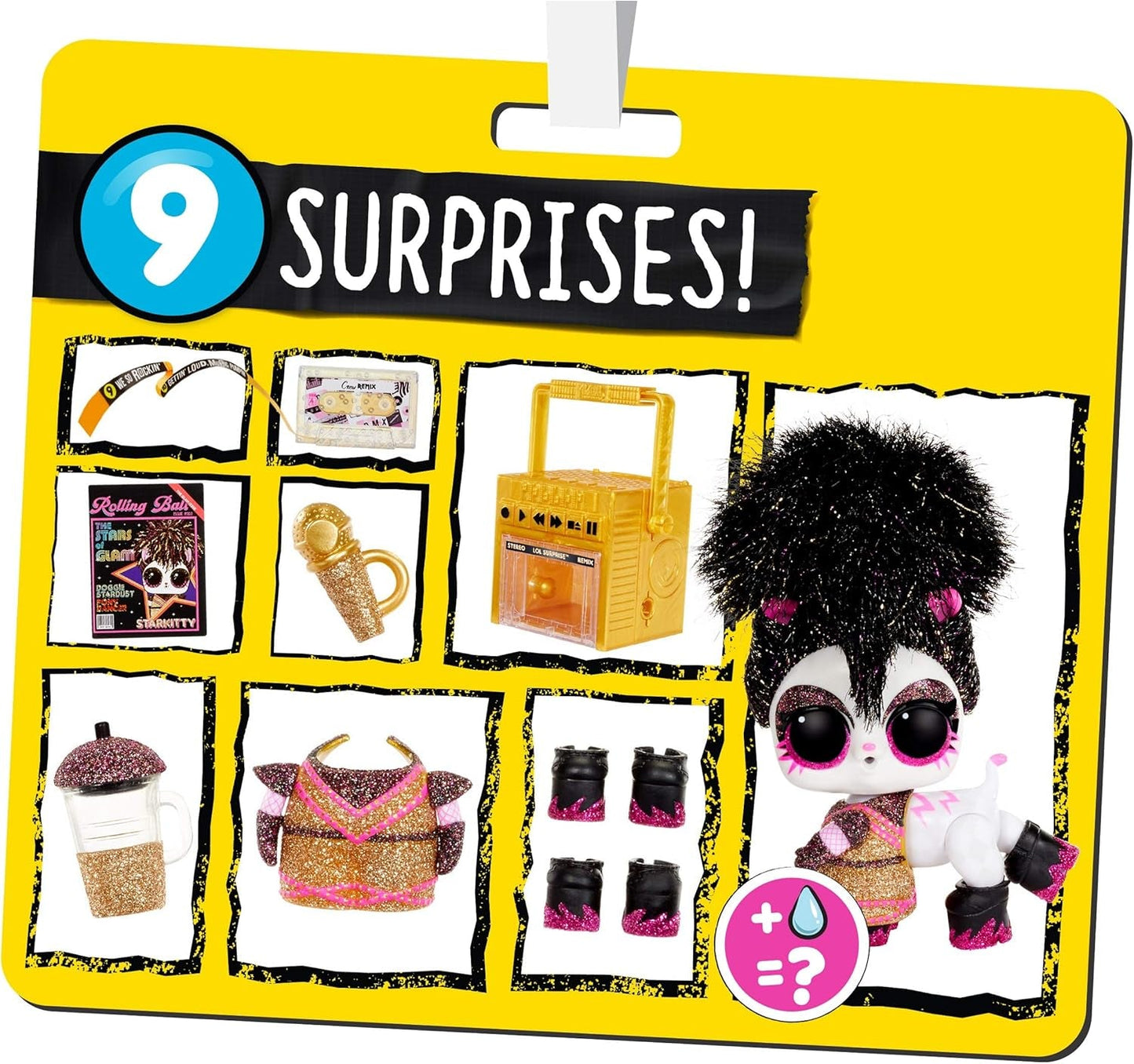 LOL Überraschung! 567080E7C Remix Pets – Sammlerstück – 9 Überraschungen mit Naturhaar, Accessoires und Überraschungstexten