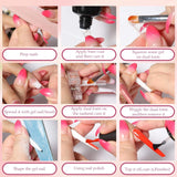 288 Dual-Nagelformen-Set, Dual-Shape-Nagelkunst-Set, 12 Nagelverlängerungsformen, Gel-Nagelformen, geeignet für Anfänger und Maniküristen