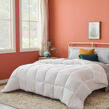 Linenspa Ganzjahresdecke – Einzelbettdecke aus Mikrofaser 10,5 Tog – Öko-Tex, alternative Bettdecke mit Daunen, weiß. Bettdecken und Steppdecken Naty Shop, weißes Einzelbett