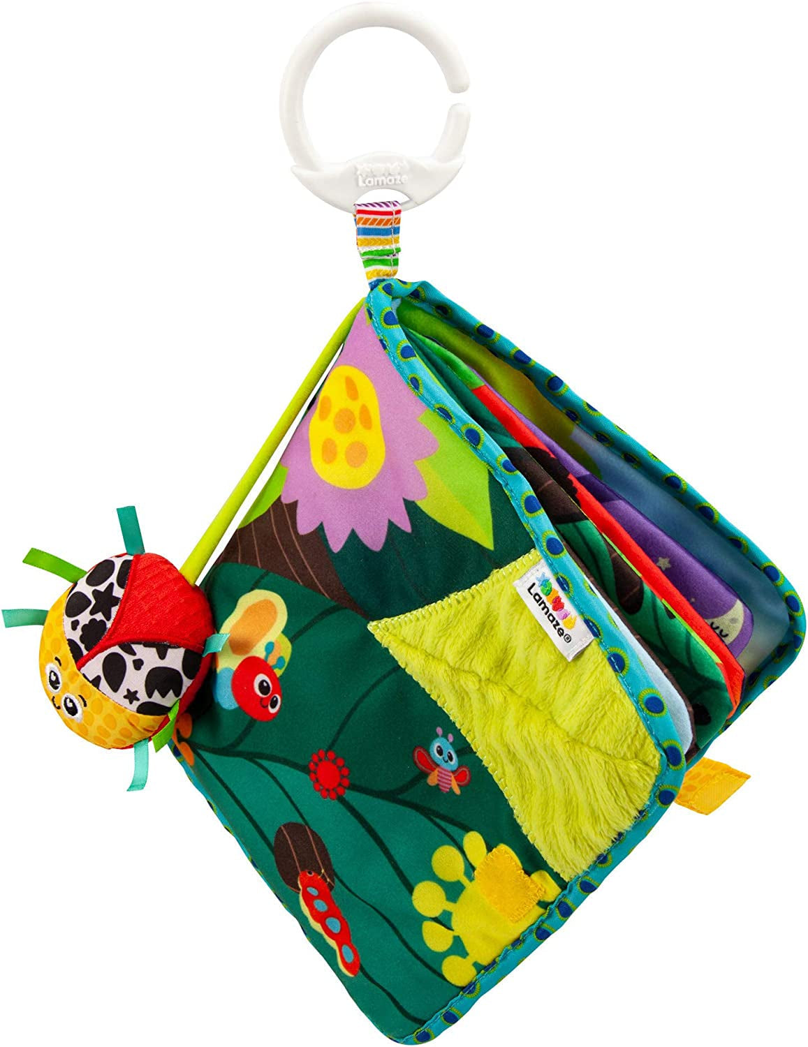 Lamaze Bunte Raupenreise, Spielzeug für Neugeborene, sensorisches Babyspielzeug mit Farben und Geräuschen, Entwicklungsspielzeug für Jungen und Mädchen ab 6 Monaten, L27463 Babyspielzeug Naty Shop Kleines Skarabäus-Softbuch