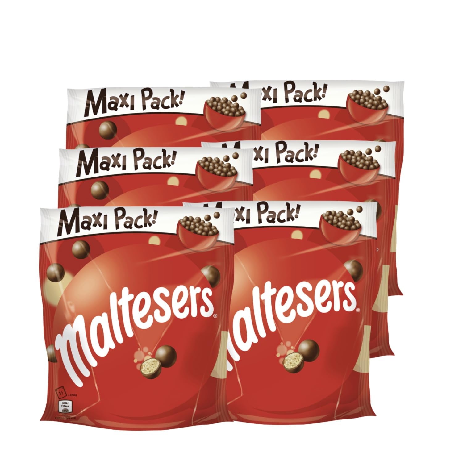 Maltesers, Schokokugeln mit knusprig-leichtem Kern, luftiger Schoko-Snack, 1 Packung (1 x 300g)