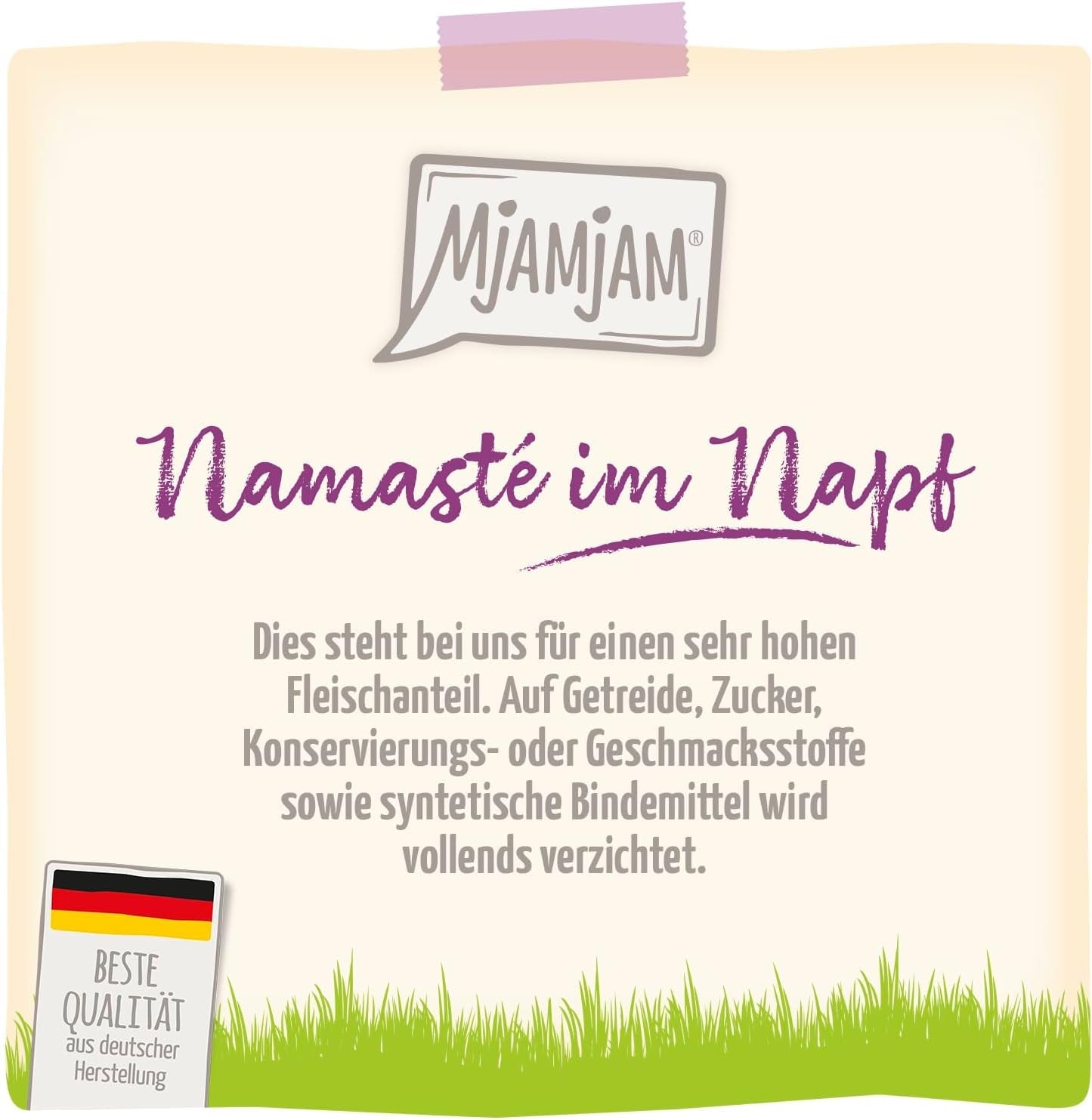 MjAMjAM – Premium-Nassfutter für Katzen – Wellness – Verdauungsfördernd – Huhn, 12er-Packung (12 x 125 g), getreidefrei
