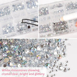 5820 Stück Strasssteine ​​​​Nägel, Glitzersteine ​​​​Nägel Und Halbrunde Perlen, AB Kristall Rhinestones, Flatback Nagel Steine ​​​​Mit Pinzette Und Stift Für Nagel/Diy (Mehrere Größen Und Farben)