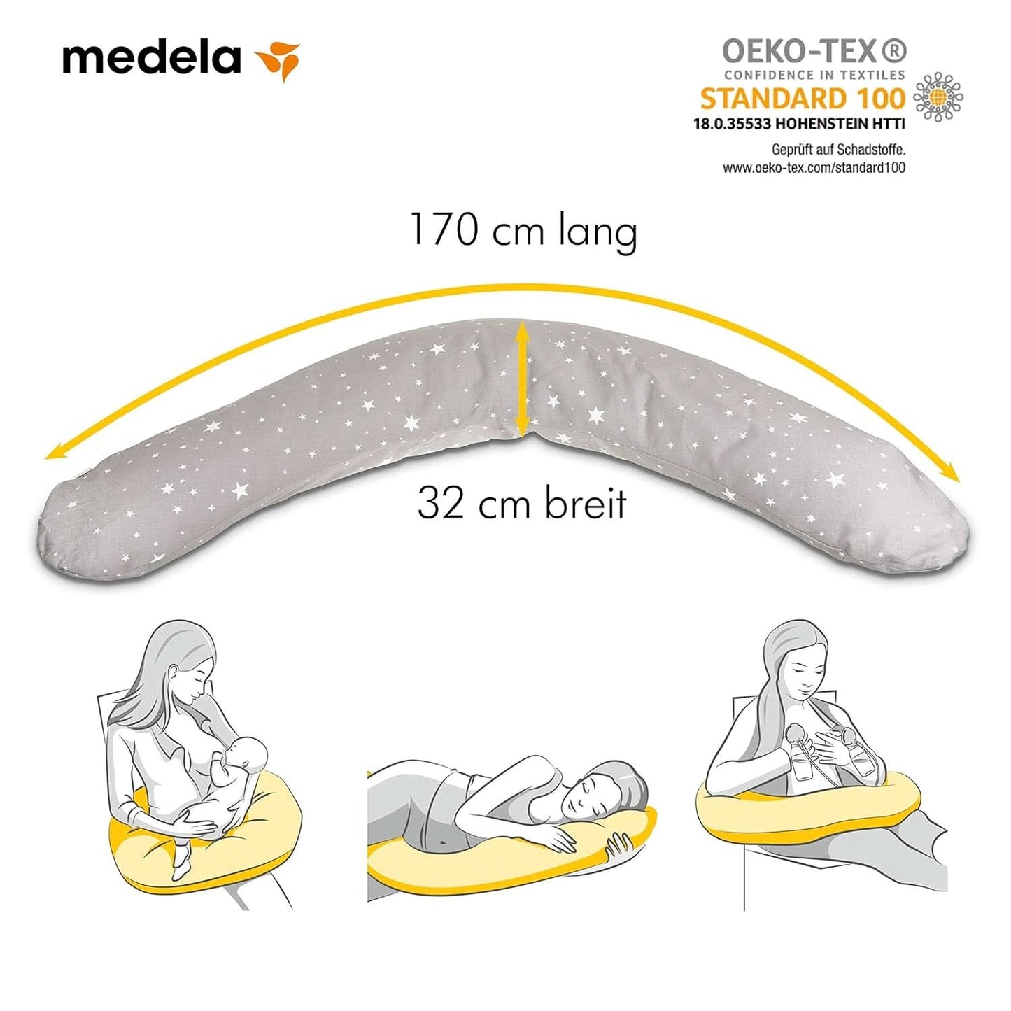 Medela Schwangerschafts- und Stillkissen – gefüllt mit Eps-Mikroperlen, Zubehör, Essen und Stillen, Bebe Naty Shop