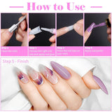 500 Stück französische künstliche Nagelspitzen, Acryl, künstliche Nagelspitzen, Set, Nagelverlängerungen, Nagelspitzen, künstliche Nägel, Zubehör mit 4 Stück Nageldesign-Kleber, Gel-Nägel, natürlich