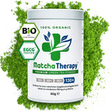 Matcha-Therapie 30+ | Bio-Matcha-Teepulver | 60 g | Mit einem nachgewiesenen Gehalt von mindestens 30 mg/g Catechin EGCG | Unterstützt das Immunsystem und das Energieniveau | Zeremonielle Qualität | Grüner Tee aus Japan