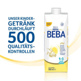 BEBA Junior trinkfertiges Milchgetränk 1-3 Jahre, mit HMO, altersgerechter Proteingehalt, palmölfrei, fischölfrei, Kleinkindnahrung, 12er Pack (12 x 500 ml)