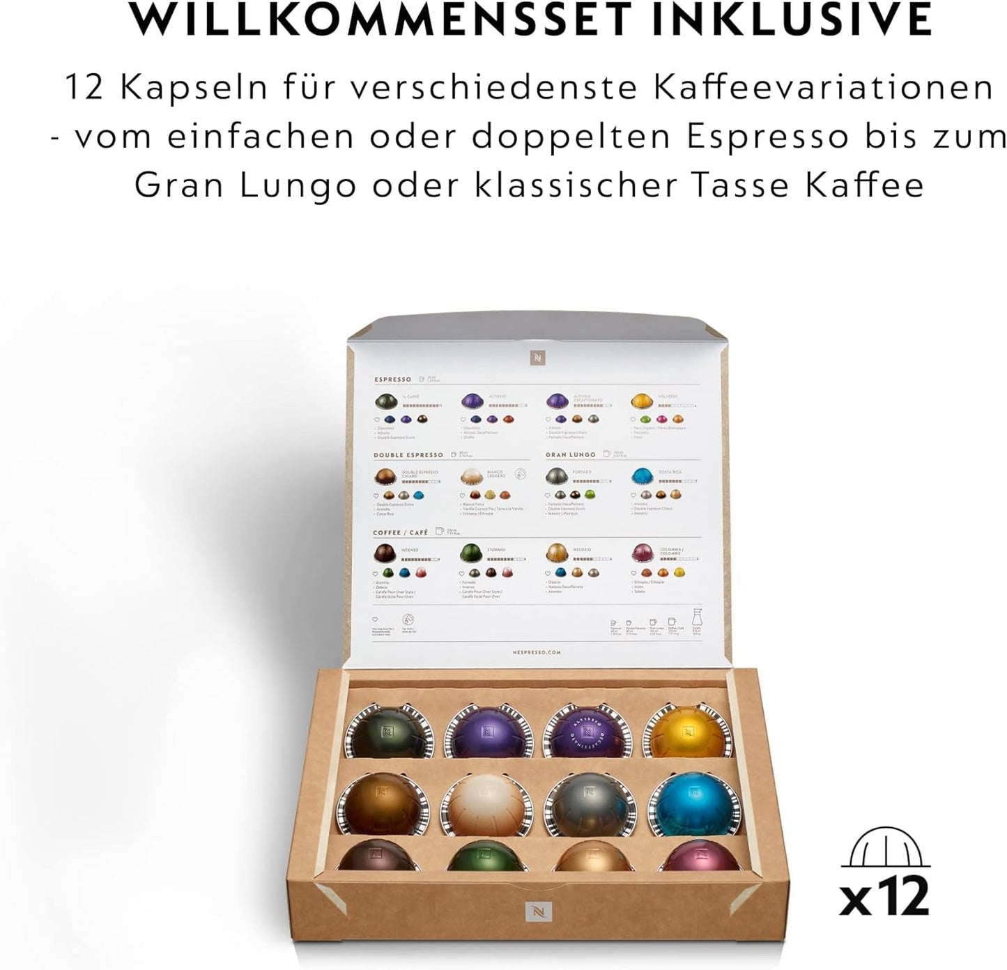 Espressomaschine mit Nespresso Krups Vertuo Pop Kapseln, Fassungsvermögen: 560 ml, automatische Kapselerkennung, One-Touch-System, 4 Tassengrößen, verkürzte Aufheizzeit, nachhaltig, Aqua Mint, XN9204