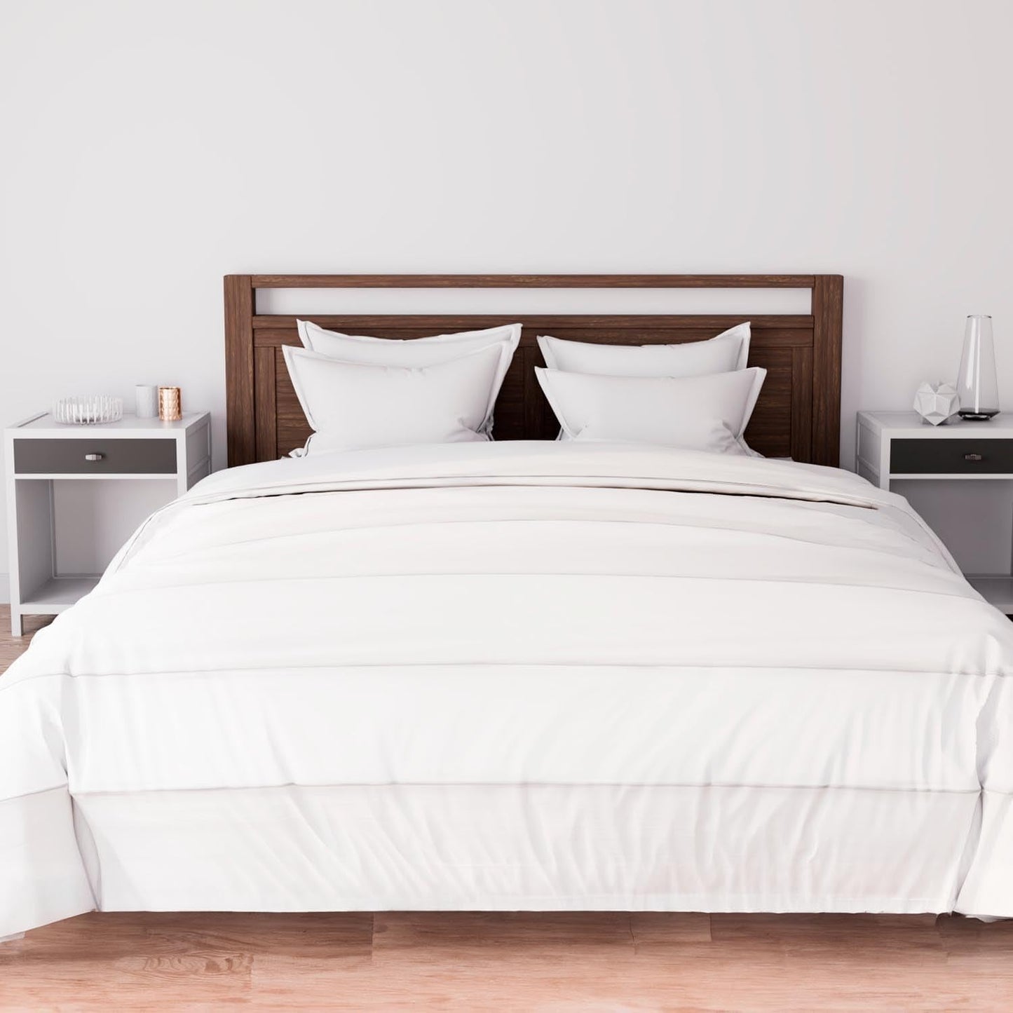 Soleil D'Ocre Weiße Steppdecke 240 x 260 cm, weiche Steppdecken und Steppdecken Naty Shop Standardtitel