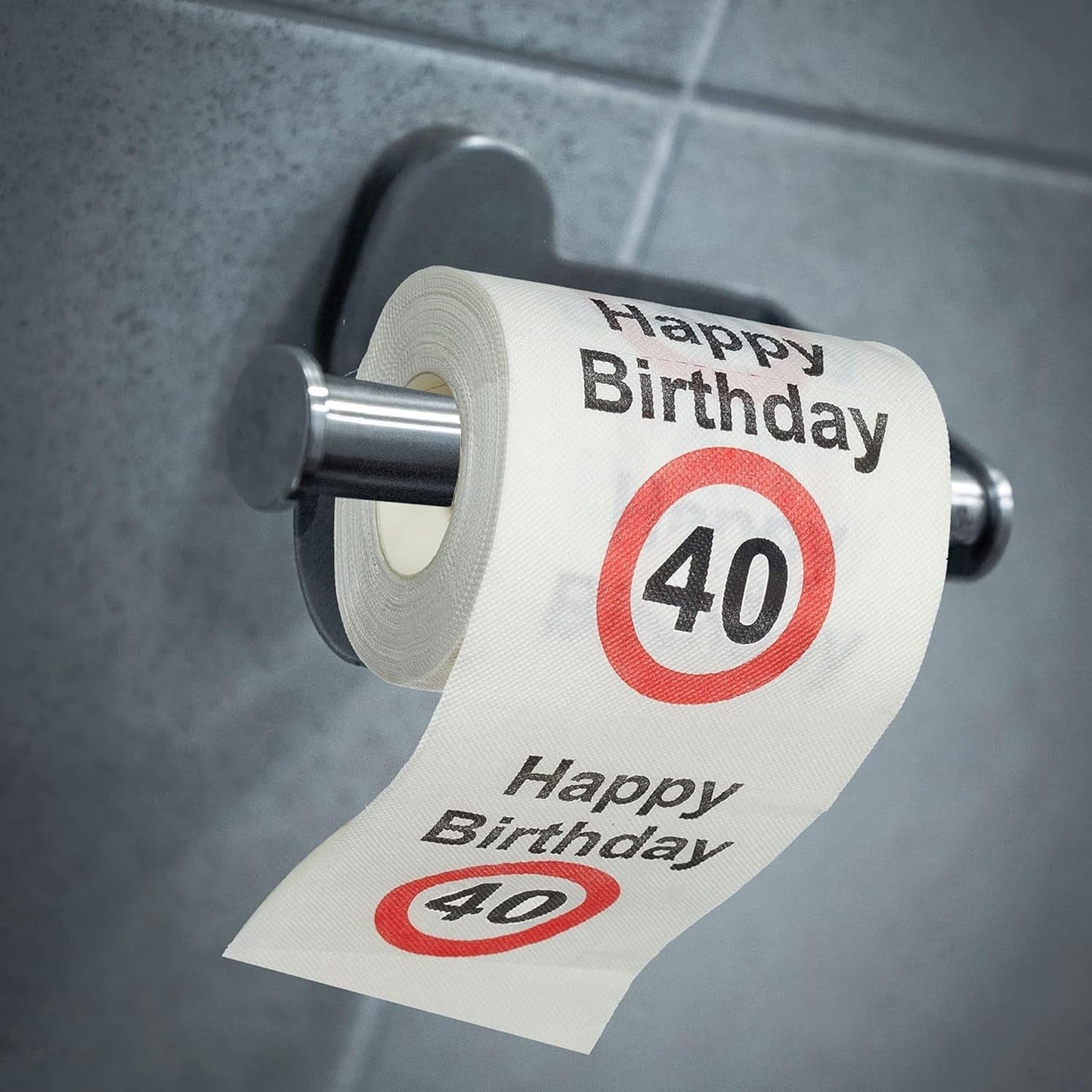 4er Set Toilettenpapiere „Alles Gute zum 40. Geburtstag“ │40. Geburtstag 24 Meter 2-Stoffe 180Gr/Qm │ Toilettenpapier Motiv Toilettenpapier (4 X Toilettenpapier 40)