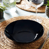 Arcopal Zelie Tafelservice aus schwarzem Glas, 12-teilig, 4 Plätze, schwarz