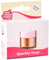 Funcakes Sparkle Dust Dazzling Bronze: Funkelndes Lebensmittelfarbpulver zum Dekorieren von Kuchen, Halal-zertifiziert