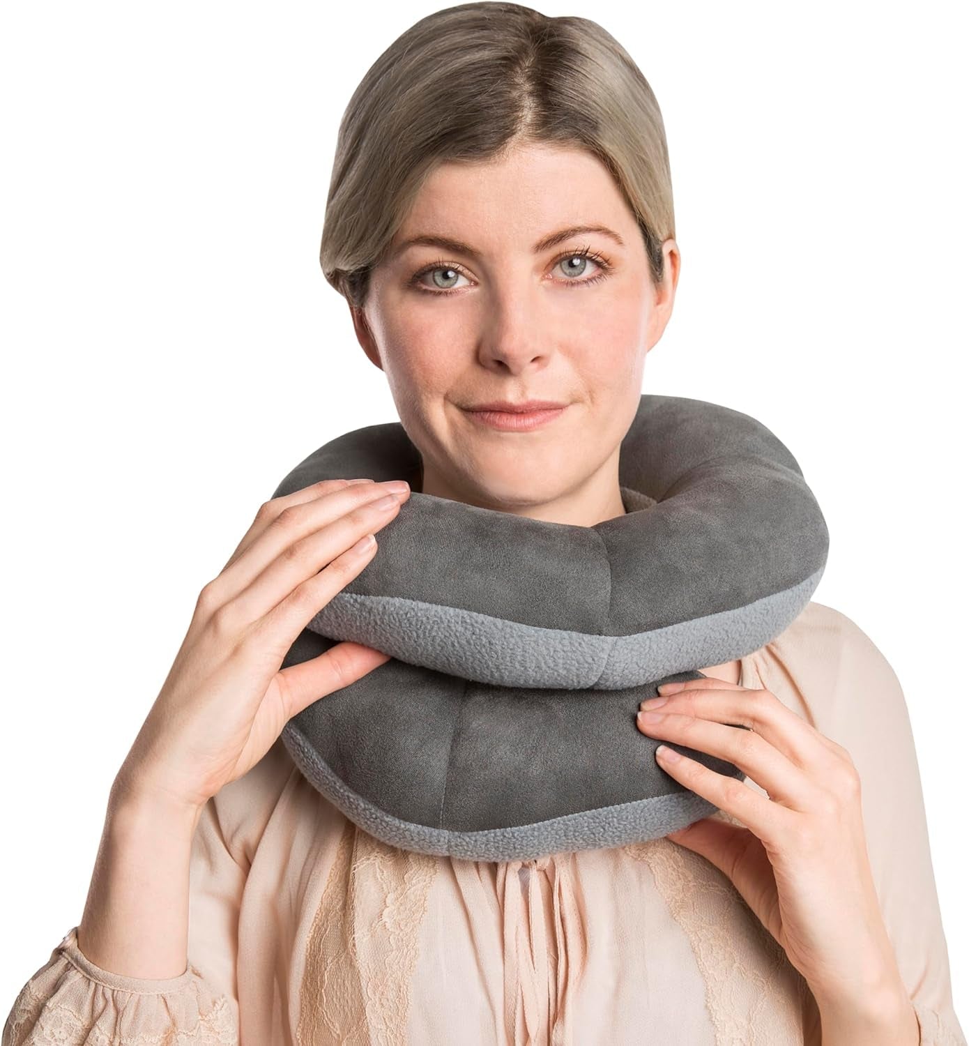 Deluxe Wrap-N-Rest-Kissen, Dunkelgrau/Hellgrau