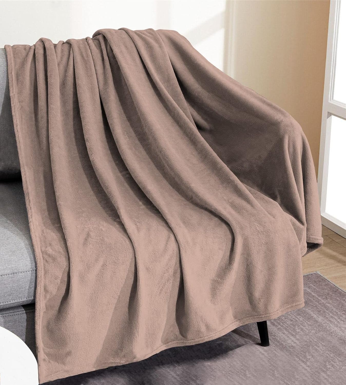 Weiche Decke | Kariert | Soft-Touch | 130 x 160 cm | Puderdecken und Steppdecken Naty Shop