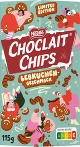 Nestlé Lebkuchen, ein köstlicher und knuspriger Snack mit Lebkuchengeschmack, umhüllt von Milchschokolade und verfeinert mit dekorativen Streifen dunkler Schokolade, 1 Packung (1 x 115 g)