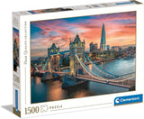 Clementoni – 31694 Collection – London Twilight, Puzzle 1500 Teile für Erwachsene und Kinder ab 10 Jahren, Geschicklichkeitsspiel für die ganze Familie. Puzzle Naty Shop Standardtitel
