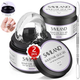 SAVILAND Fester Nagelkleber Gel: 30-Tage Lang Anhaltender Stronger Nagelkleber Für Press on Nails Falsche Nagelspitzen 15Ml U V Nagelkleber 3D Gel-Nagelkunst-Kleber Für Verwendung Im Salon Zu Hause