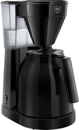 Melitta Easy – Espressomaschine mit Filter und Glaskaraffe, für bis zu 10 Tassen Kaffee, schwarz
