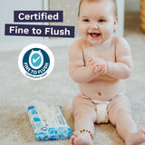 Umweltfreundliche Einweg-Babytücher für empfindliche Babyhaut, 70 Tücher (1 Packung), 99 % Wasser, 100 % plastikfrei, für empfindliche Haut, die zu Ekzemen neigt, bei Neugeborenen, biologisch abbaubar, vegan