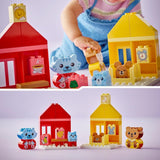 LEGO DUPLO Alltagsroutinen: Essen & Schlafenszeit, Kleinkind-Lernspielzeug zur Förderung der sozialen und emotionalen Entwicklung, mit 4 Tierfiguren, Geschenk für Kinder ab 18 Monaten 10414 Bausets Besuchen Sie den LEGO-Store
