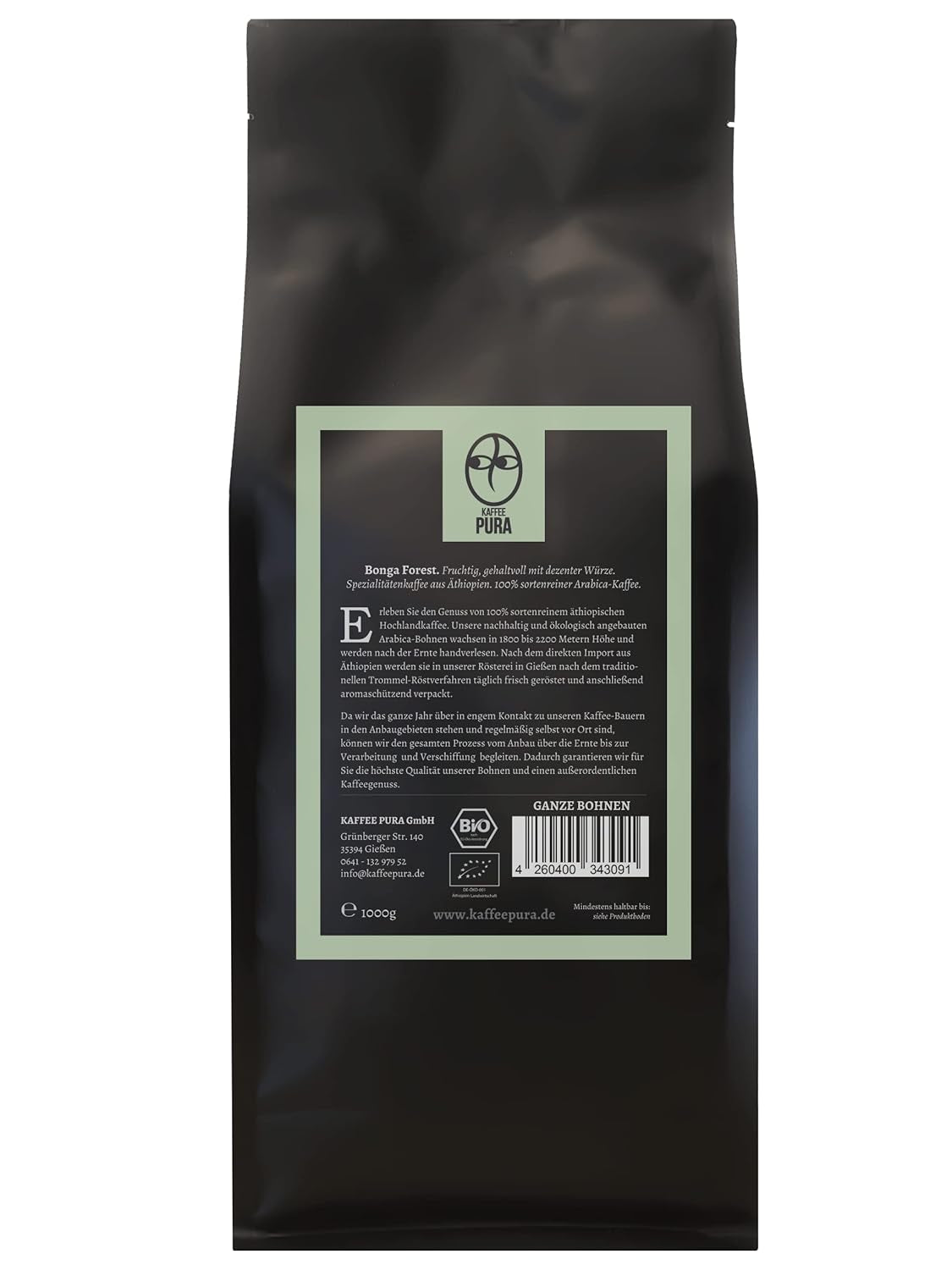 Bonga Forest Bio-Vollbohnenkaffee (1000)