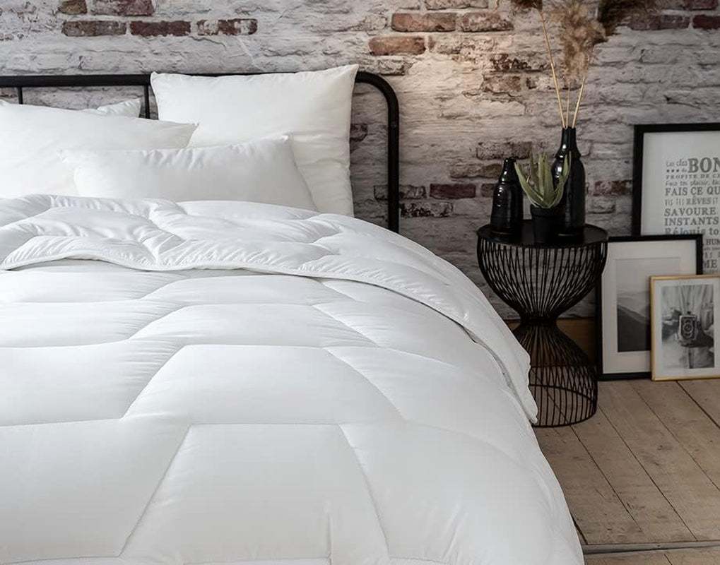 Abeil Acaristop Bettbezug mit Anti-Milben- und antibakterieller Wirkung, Polyester, weiß, 220 x 240 cm Bettdecken und Steppdecken Naty Shop