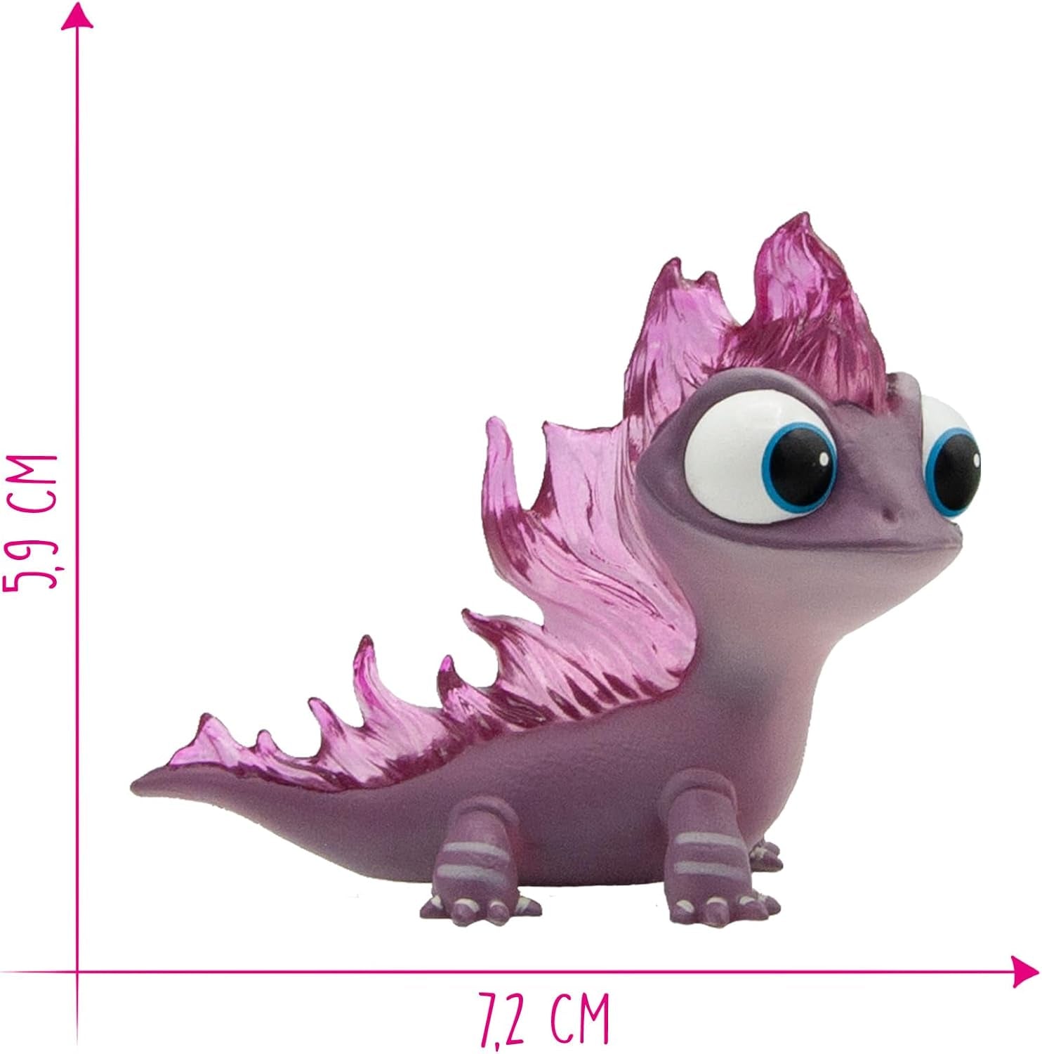 Bullyland 13515 - Braune Salamander-Figur aus Walt Disney Die Eiskönigin, ca. 7,2 cm, detailgetreu, ideal als kleines Geschenk für Kinder ab 3 Jahren. Actionfiguren Naty Shop