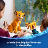 LEGO® Disney Simba, das Junge des König der Löwen, Bauspielzeug für Kinder, Fantasy-Spielset mit der Figur des Löwen, coole Geschenkidee für Mädchen und Jungen ab 6 Jahren, Kinderspielzeug 43243 Bausets Beuche den LEGO-Store