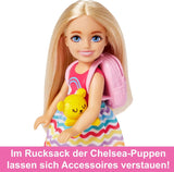 Barbie Chelsea Puppe & Zubehör 6-teiliges Welpen-Reiseset inklusive Hundekäfig HJY17