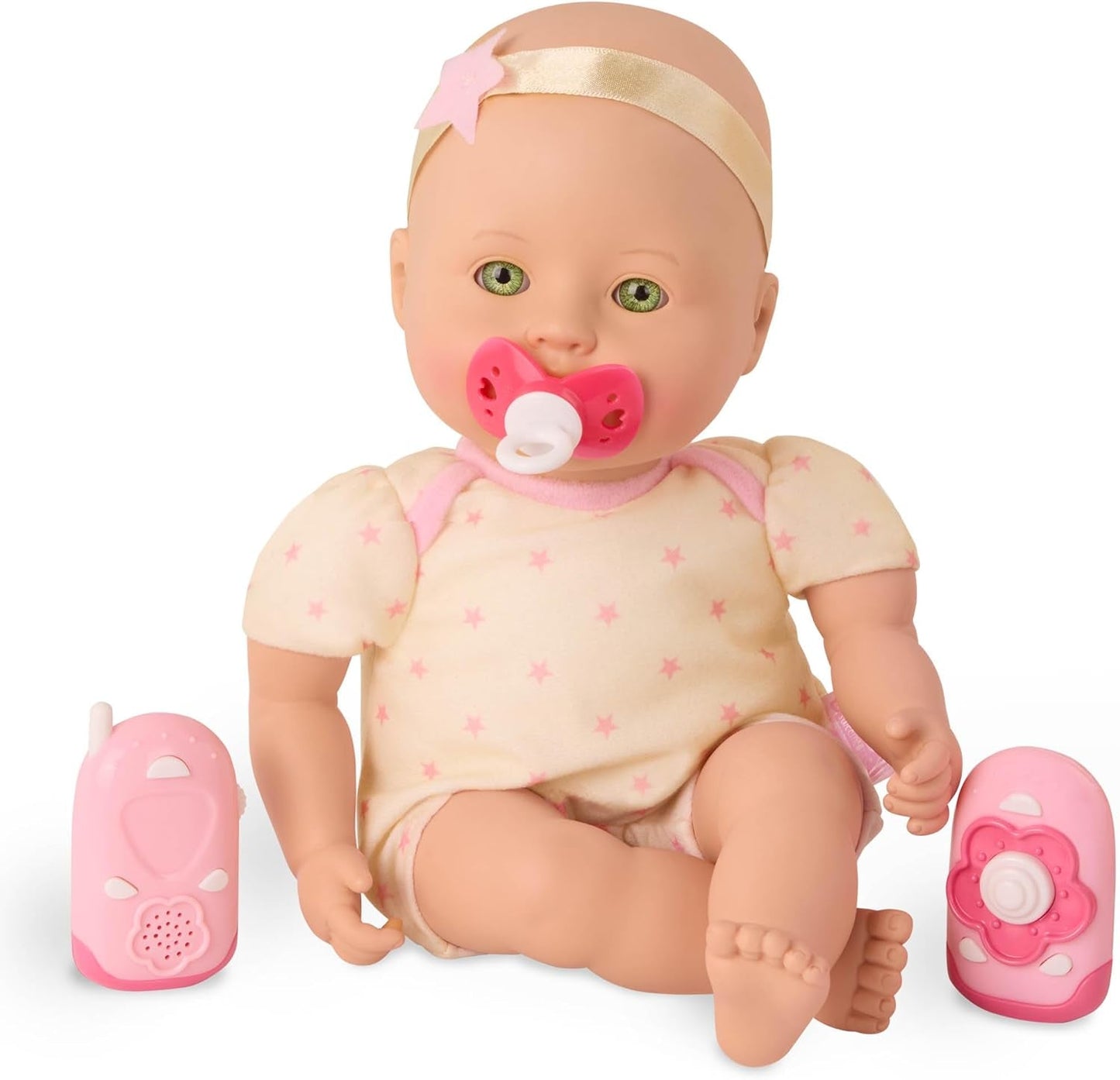 Baby-Sweetheart-Puppe – Schlafenszeit – 31 cm – weicher Körper – Schnuller-Zubehör – Rollenspiel – Spielzeug für Kinder ab 3 Jahren