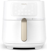 Philips 3000Er Airfryer XL – Rapid Air-Technologie, Frittieren mit bis zu 90 % weniger Fett, Fassungsvermögen 1,2 kg, 6,2 Liter, Touchscreen-Geräte Naty Shop Weiß Kabellose Verbindung und weiße Farbe 7,2 L