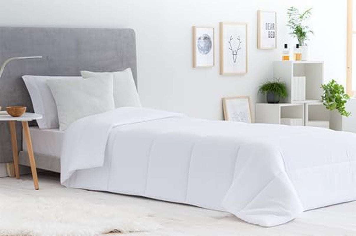Decke, Steppdecke 3001 aus Anti-Milben-Faser, Herbst-Winter, 300 g/m², weiß (alle Größen erhältlich) (Bett 105/120–180 x 220 cm) Bettdecken und Steppdecken Naty Shop