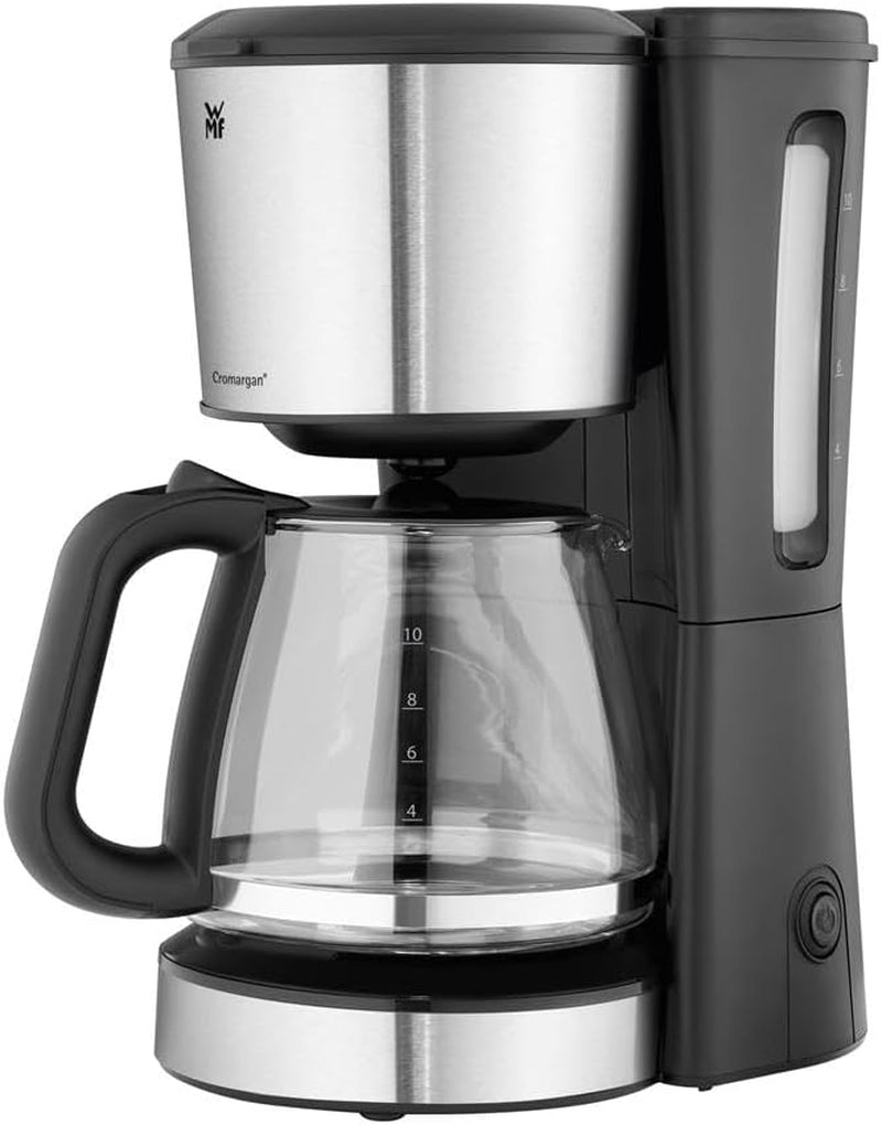 WMF Bueno Espressomaschine mit Glaskaraffe, Filterkaffee, 10 Tassen, Ein-/Aus-Taste, Anti-Tropf-System, oszillierender Filter, automatischer Stopp, Heizplatte, 1000 W