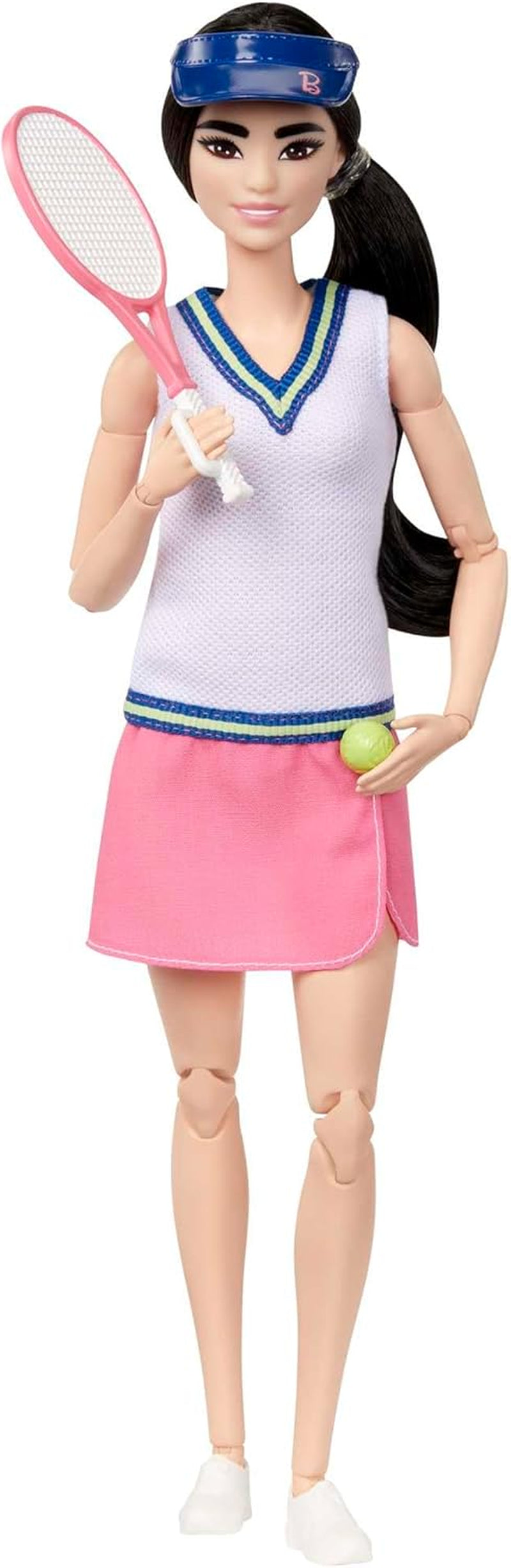 Barbie Made to Move – Tennisspielerin mit Schläger und Ball – Puppe mit 22 Gelenken für realistischen Spielspaß für Tennisfans und Kinder ab 3 Jahren, HKT73 Naty Shop Modern Dolls