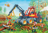 Ravensburger Puzzle für Kinder - 07802 Bagger und Forsttraktor - Puzzle für Kinder ab 4 Jahren, mit 2X24 Teilen Puzzle Naty Shop