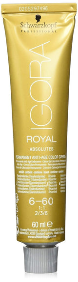 Igora Royal Absolute Age Blend Haarfarbe, 7-560 Mittelgoldenes Schokoladenblond, 60 ml Naty Shop Haarfarbe 6-60 Dunkelblond Schokolade Natur 60 ml (1 Packung)