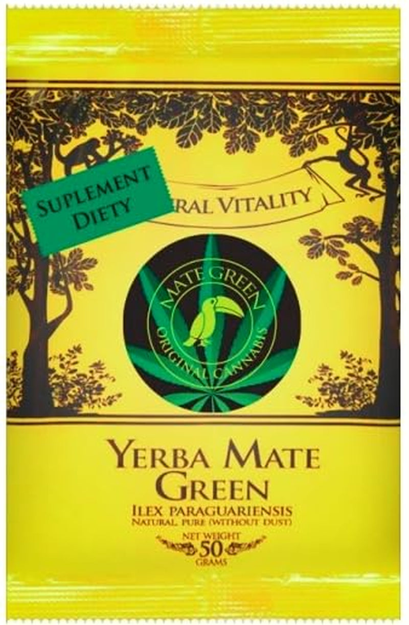 Original brasilianisches Cannabis 50 g ● Yerba Mate-Tee mit Hanfmehl und Salbei ● Mate-Tee aus Mate-Blättern ● Zitronenschale und Zitronengras ● Yerba Mate-Loseblatt-Tee 50 g